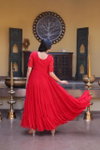 Ka 1255 Faux Blooming With Embroidery Work Gown Collections